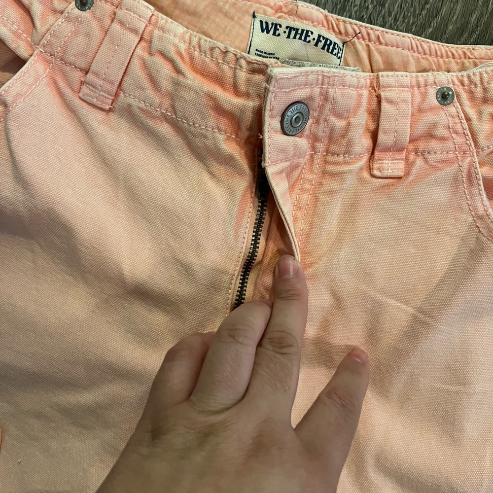 Free People SUPERSONIC SLIM PANT IN CORAL PINK - Picture 8 of 8